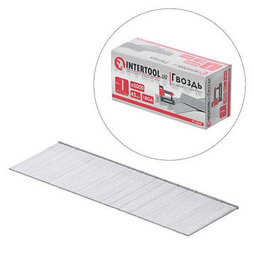 Цвях для степлера PT-1603, PT-1612 45 мм (18GA) 1.0*1.25 мм 5000 шт./пач. INTERTOOL PT-8645