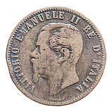 Італія 10 чентезимо, 1863, фото 3