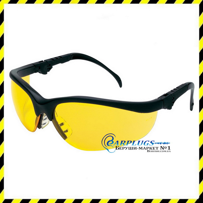 Захисні окуляри MCR Safety Klondike Plus, жовті лінзи (США) 