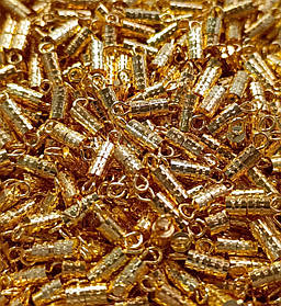 Застібки для браслетів (закрутка) 7х3мм золото 10шт