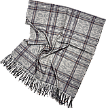 Двусторонній Леопардовий шарф палантин із натурального кашеміру. Турецька зимова шаль, фото 3