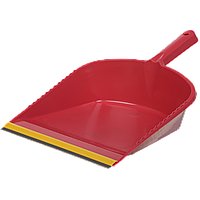 Совок для сміття коротка ручка з гумовою накладкою, колір асорті