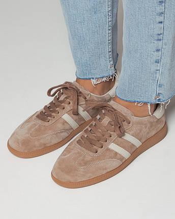 Кеди жіночі Prima d'Arte 20881 36 бежеві замші, фото 1