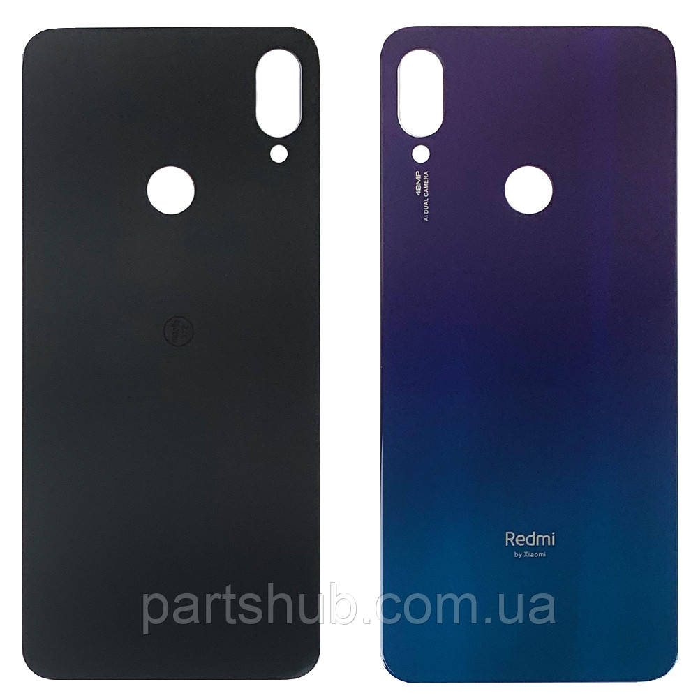 Задня кришка Xiaomi Redmi Note 7 m1901f7g, Redmi Note 7 Pro m1901f7s синя, фото 1
