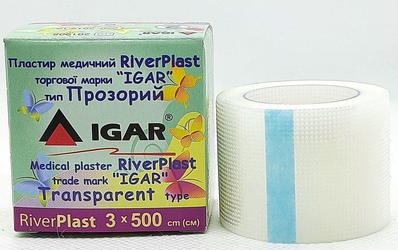 Пластир на котушці IGAR RiverPlast Прозорий 3 см х 5 м, фото 1