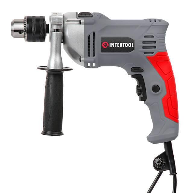 Дриль ударний 950 Вт, 0-2800 об/хв., 1.5-13 мм, реверс, металевий корпус редуктора INTERTOOL DT-0121, фото 1