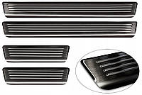 Захисні накладки на пороги для Volvo EX30 2023+ /чорна нерж.сталь/