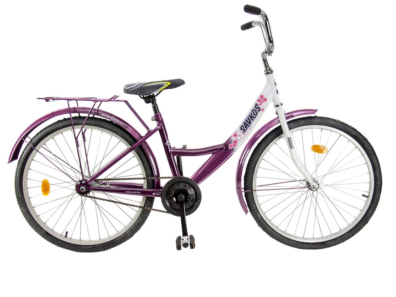 Велосипед ХВЗ 24" 01-2 Сталь Підлітковий бордовий