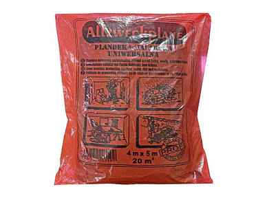 Плівка захисна 60мкр 4х5м Червона ТМ WOFFMANN FG