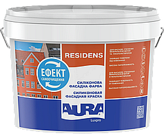 Силиконовая фасадная краска Aura Luxpro Residens, TR (прозрачная база), 2,7л