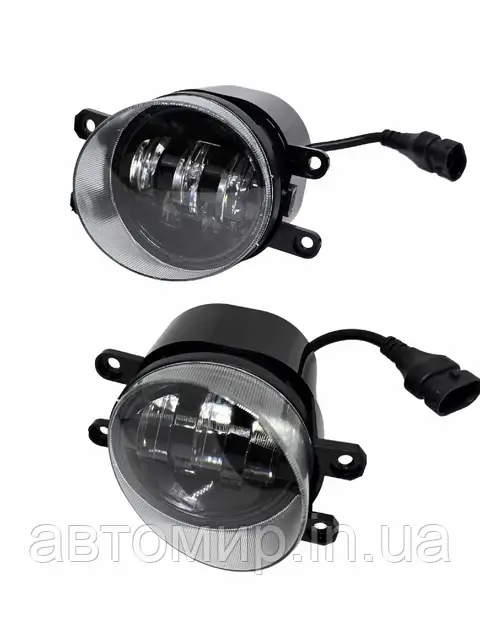 Протитуманні фари LED ПТФ Toyota Avensis, Camry, Corolla, Highlander, Land Cruiser Prado, RAV 4 5000k 5 лінз
