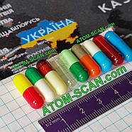 1 штука капсула розмір 1 (19,55*7mm) 0,49ml, РІЗНОКОЛЬОРОВІ (ХАОТИЧНІ КОЛЬОРИ), фото 3