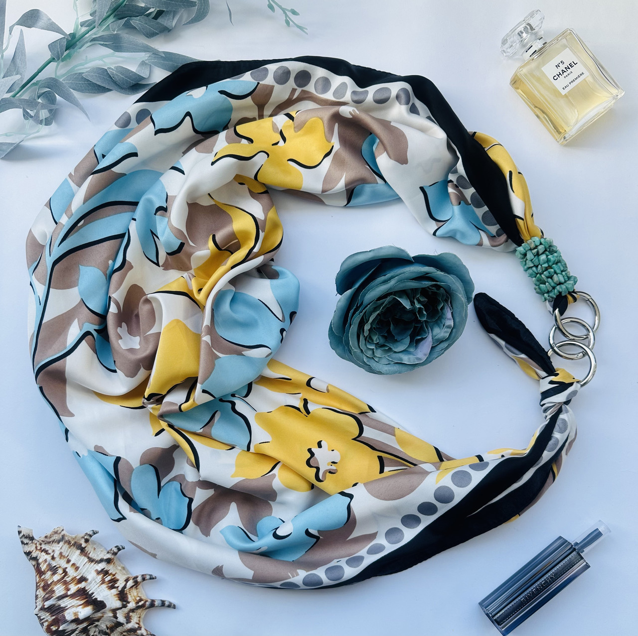 Шовкова хустка My Scarf, З України з любов'ю ", шийна хустка, подарунок жінці