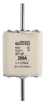 Запобіжник ножовий з плавкою вставкою NH2 200A gG