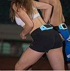 Сумка на пояс для смартфонів із сенсорним екраном RunBelt блакитна, фото 5