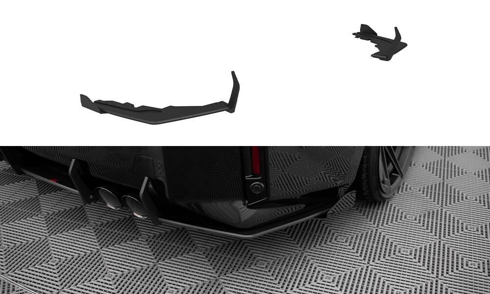 Елерон BMW M2 G87 тюнінг обвіс спідниця дифузор заднього бампера (версія Street Pro V1 + куточки)
