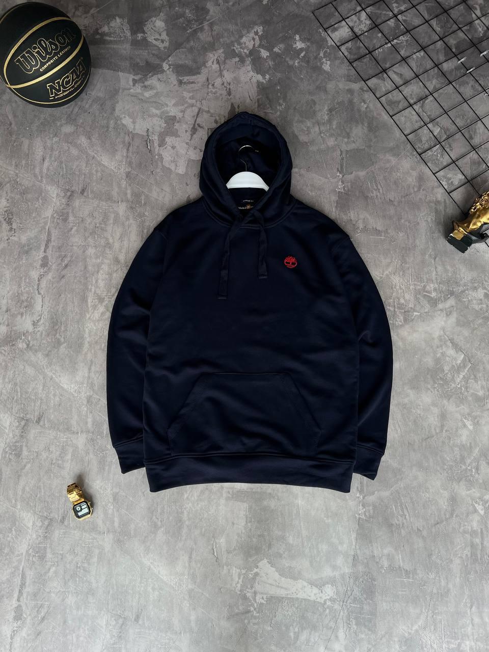 Чоловіча кофта худі Timberland M2126 синя з капюшоном, фото 1