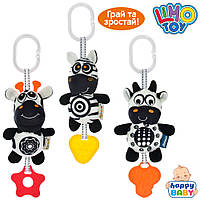 Підвіска для візка "Корівка" Rat47 з плюшевим брязкальцем та прорізувачем Limotoy