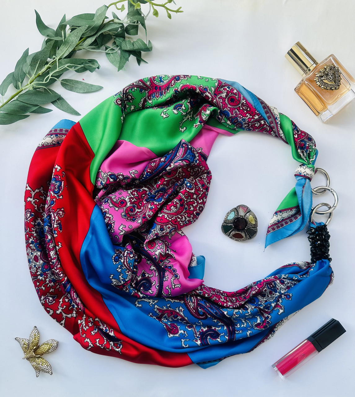 Дизайнерська хустка "Четире сезони, колекція VIP My Scarf, подарунок жінці
