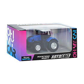 Дитячий інерційний Трактор АвтоСвіт AS-2532(Blue) блакитний, металевий 7,5 см, Toyman