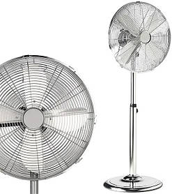 Металевий вентилятор підлоговий Royalty line MSVT-16.859.1 (хром, Словаччина)