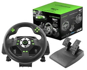 Кермо ігрове з педалями газу та гальма Esperanza EGW101