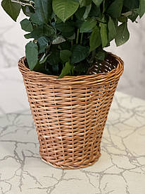 Корзина кашпо із лози для квітів