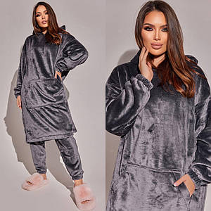 Жіноча тепла унісекс (худі+штани) новинка 2024