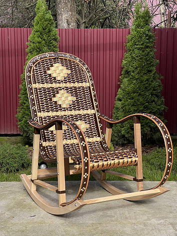 Крісло качалка із ротангу «королівська", фото 1
