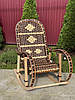 Крісло качалка із ротангу «королівська", фото 6
