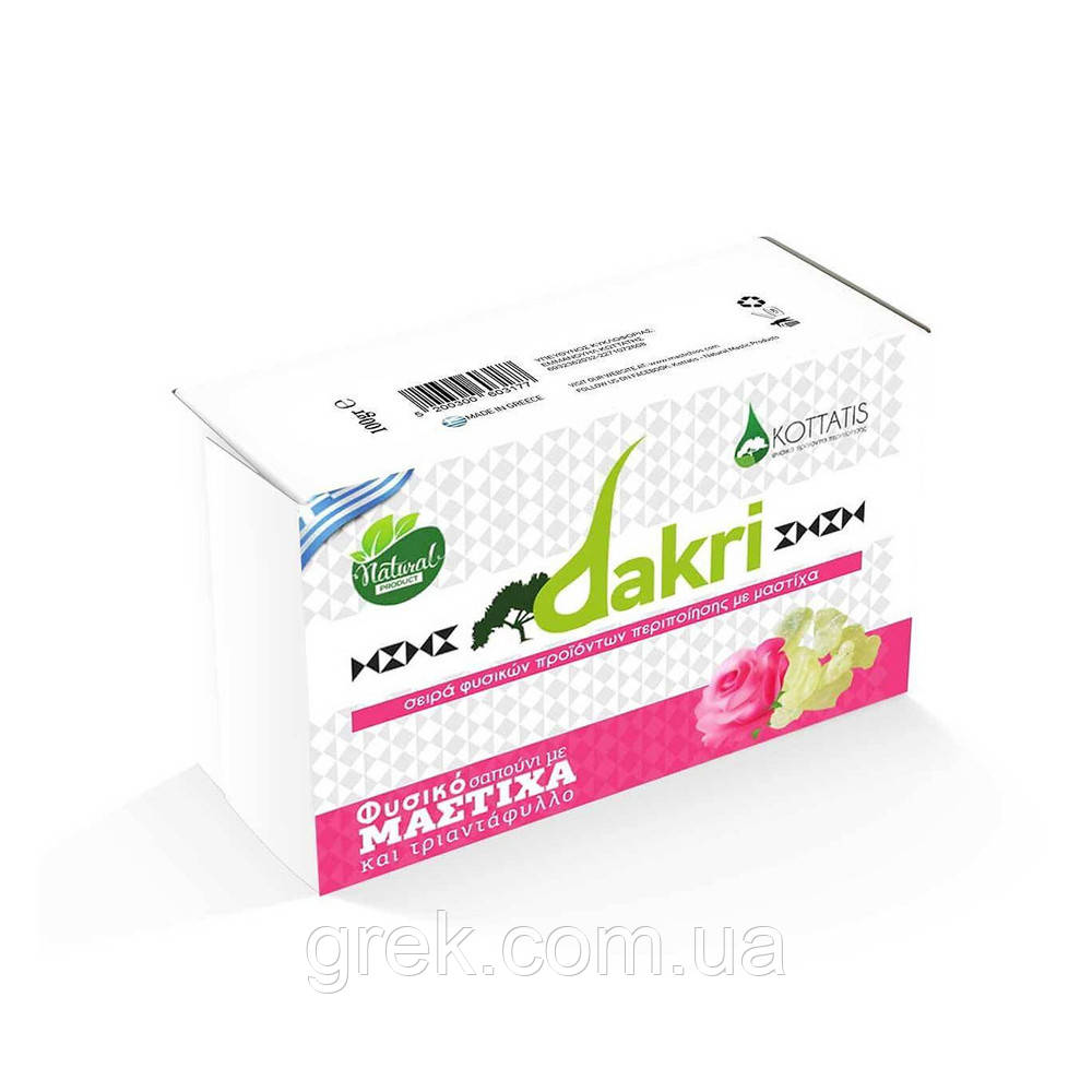 Мило з мастикою та трояндою Dakry 100 г, фото 1