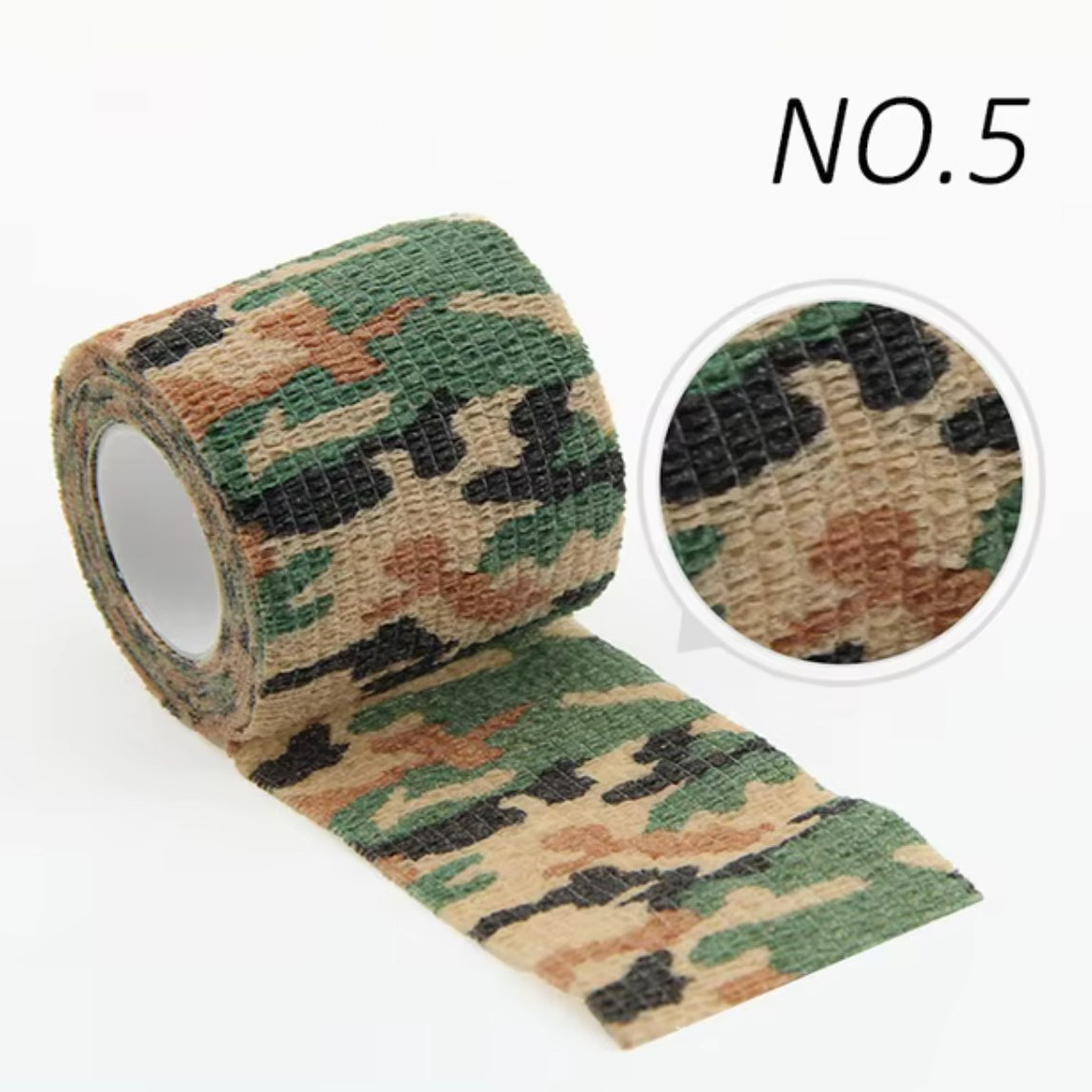 Камуфляжна стрічка (№ 5) 5 см х 4.5 м Плато камуфляж, фото 1