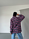 Стильна сорочка в клітинку з ефектом тай-дай, фото 5