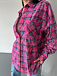 Стильна сорочка в клітинку з ефектом тай-дай, фото 7