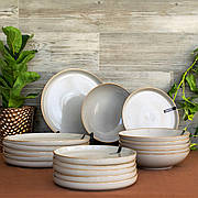Сервіз із керамічного посуду 18 предметів Ardesto Apulia