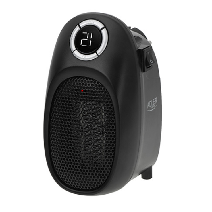 Керамічний тепловентилятор Adler AD 7726, дисплей та регилятор температури, фото 1