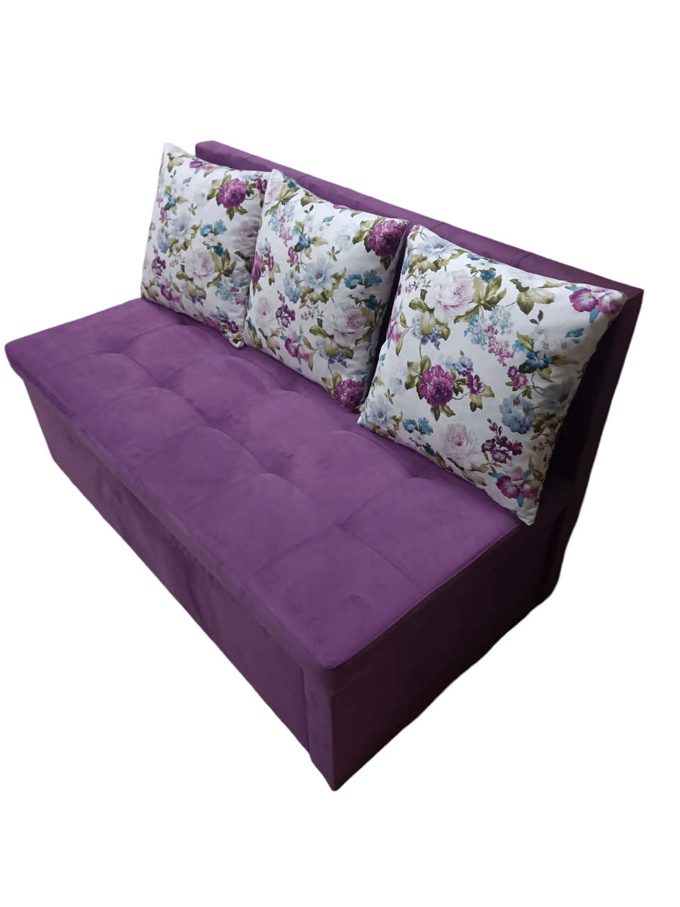 Диван для кухні з бічною розкладкою спального місця та шухлядою