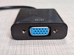 Перехідник DP to VGA кабель 10см адаптер конвертор DisplayPort, фото 4