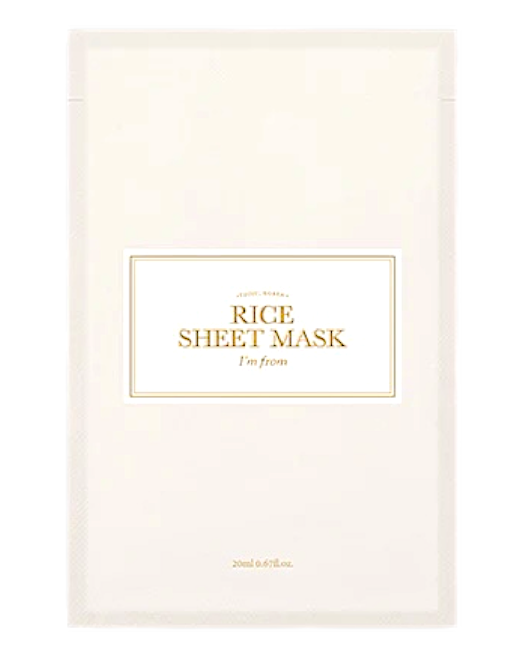 Зволожувальна тканинна маска з екстрактом рису I’m from Rice Sheet Mask, фото 1