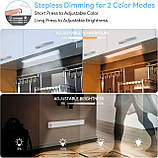 Світлодіодне підсвічування для кухні shirylzee, упаковка з 3 72 світлодіодів для шаф, акумулятор ємністю 2000 мАг USB-C, фото 6