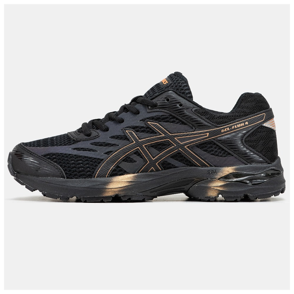 Чоловічі кросівки Asics Gel-Flux 4 Black Gold, чорні кросівки асікс гель флюкс 4, фото 1