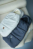 Зимовий конверт на виписку зимовий чохол у коляску конверт-чохол для новонародженого, фото 10