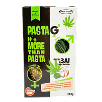 Макарони без глютену Pasta G з коноплею, спіруліною, шпинатом і гарбузом Healthy Generation 240 г