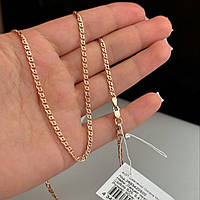 Срібний ланцюжок в позолоті Плетіння Нонна