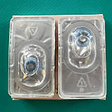 Блакитні кольорові контактні лінзи для очей чудове перекриття свого кольору + контейнер для зберігання/N-044, фото 9