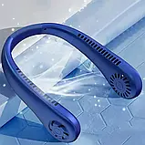 Портативний безлопатевий міні-вентилятор на шию MM04 Акумуляторний вентилятор 5 режимів охолодження, фото 3