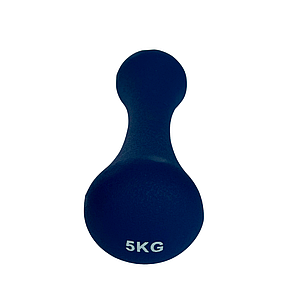 Неопренова фітнес гантель WCG 5 кг, фото 3