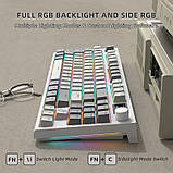 Клавіатура ATTACK Shark K86 Grey | RGB підсвітка | HotSwap, фото 3