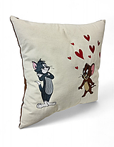 Подушка декоративна "Закохані коти" (40х40см), фото 4
