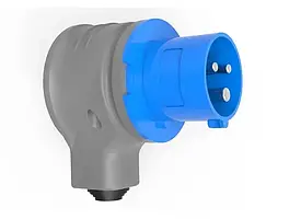 Вилка Bemis 220В 3х32A поліамід кутова на 90° із заземленням IP44